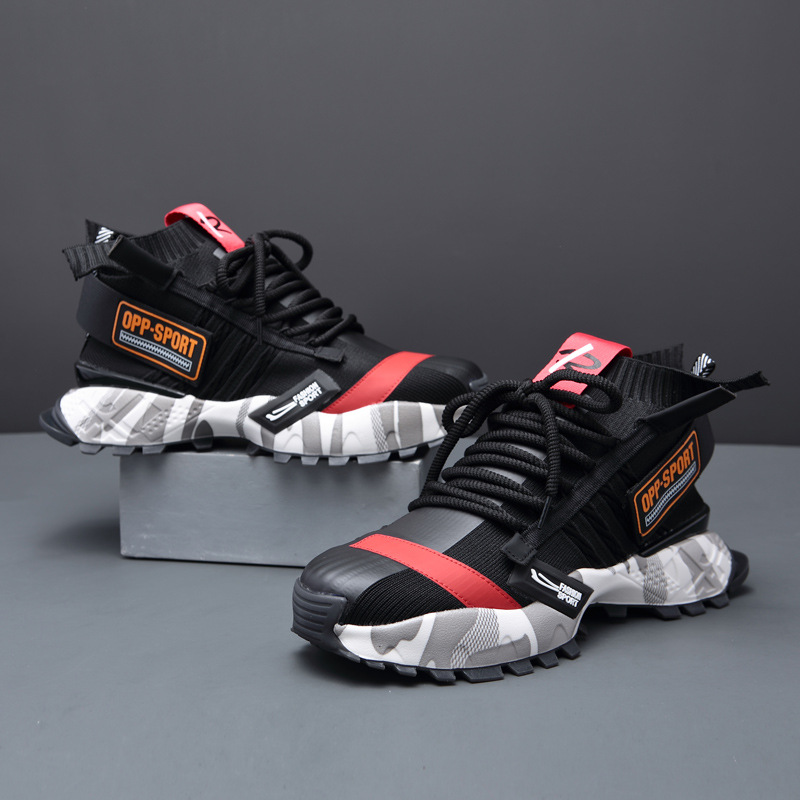 Neue leichte und atmungsaktive Mesh-Laufschuhe aus gewebtem Mesh für Herren, trendige Jugendschuhe_voghion.com