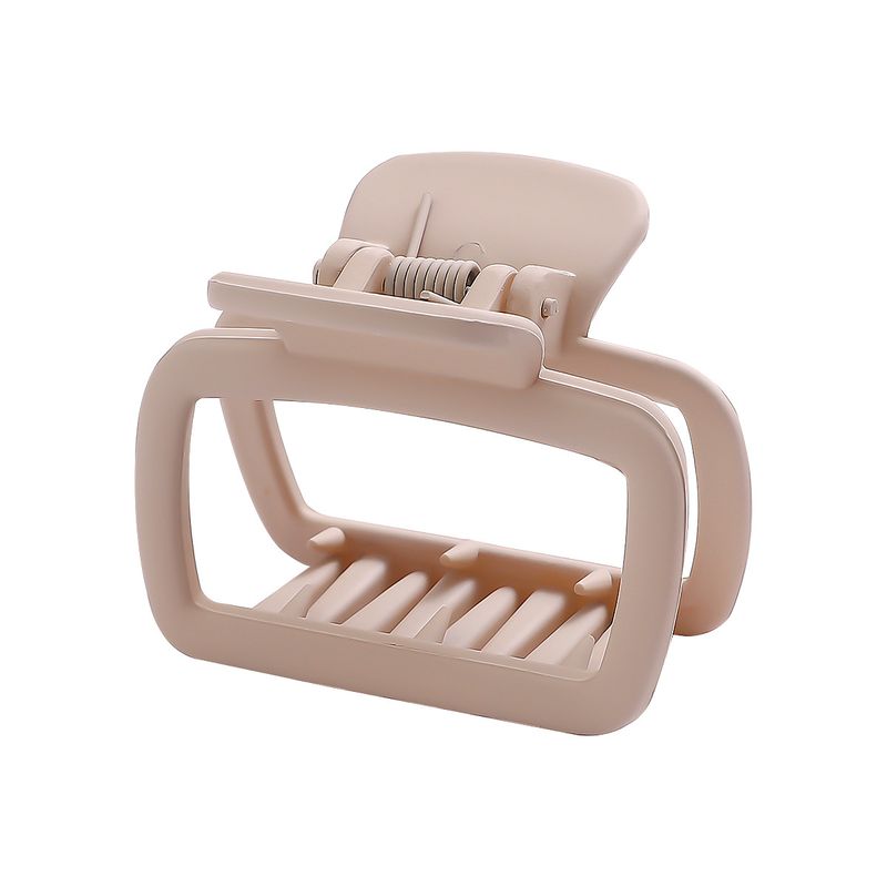 Sevimli Minimalist Küçük İçi Boş Kare Pençe Tokası - İnce Saçlar İçin Kore Tarzı Yüksek At Kuyruğu Tokası - Başın Arkası Topuz Aksesuarı_voghion.com