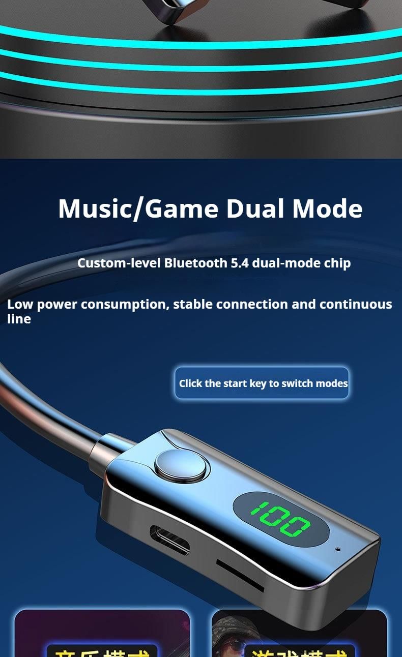 NEW Long Endurance Bluetooth Earphones Surround Sound Earbuds LED Wireless Headphones Sports Gaming Neckband Waterproof Headsets_voghion.com
