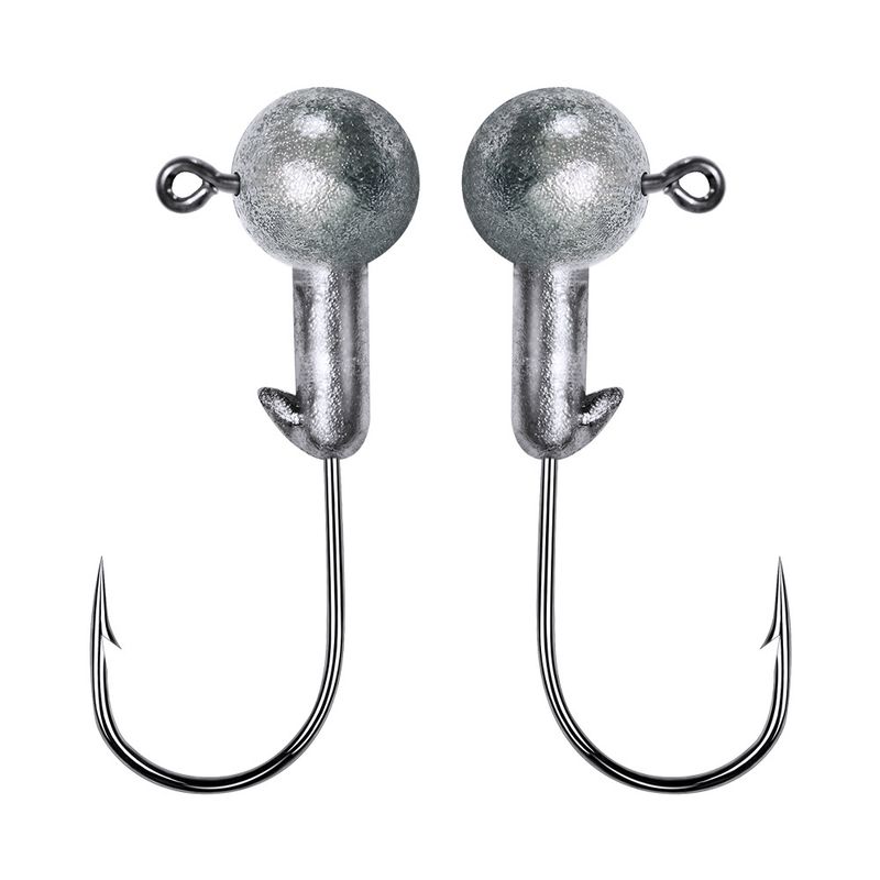Sometime Silver Lead Head 1-10g Fish Soft Worm Suitable For JIG Hook Bass Universal JIG002_voghion.com