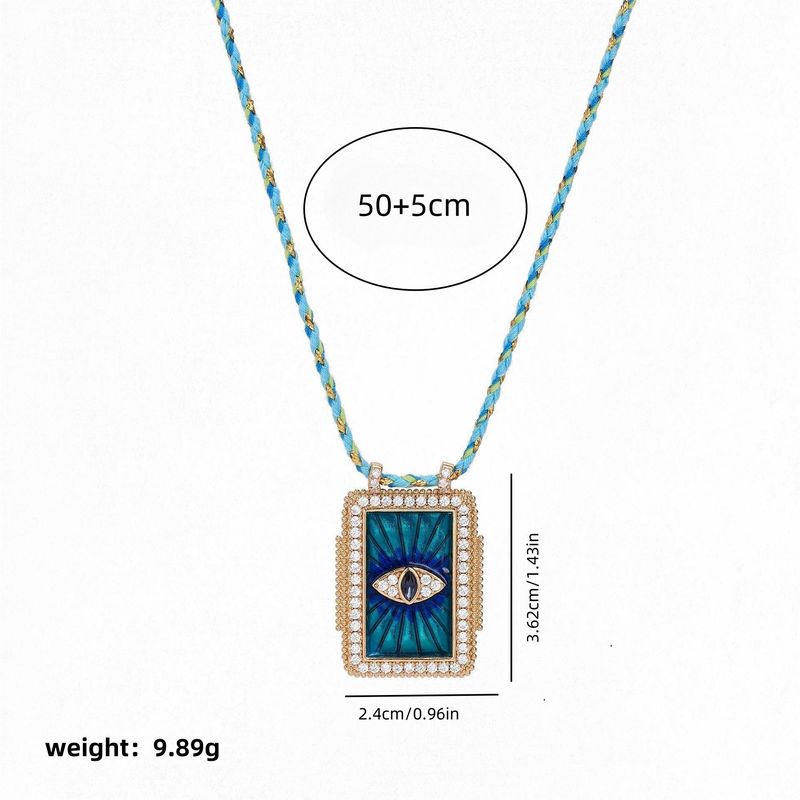 Tarot-Halskette im Bohemian-Stil für Damen – Anhänger mit Sonne, Mond, bösem Blick und Herz und gemischten Edelsteineinlagen, O-Gliederkette (mehrere Designs verfügbar)_voghion.com