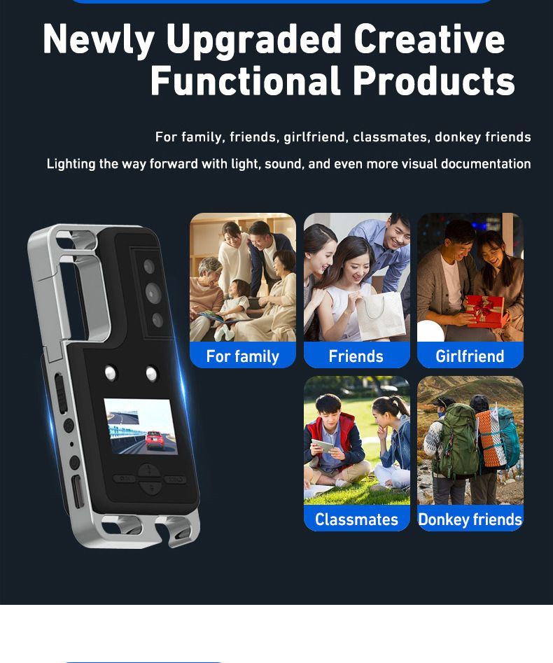 New Outdoor Lighting, Sports Fishing Camera, Motorcycle Riding Recorder, 2K HD Helmet_voghion.com