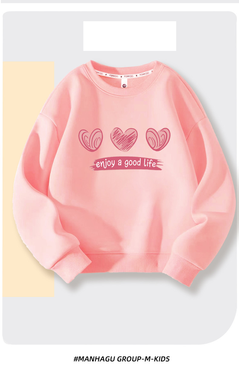 Felpa con cappuccio per ragazza primavera e autunno Love Girl Top Abbigliamento autunnale a maniche lunghe_voghion.com