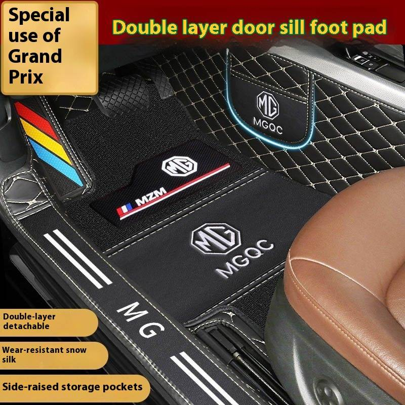 Alfombrillas para coche MG, moqueta para coche, piel sintética de alta calidad, antideslizantes y resistentes al desgaste, ignífugas, reducción de ruido_voghion.com