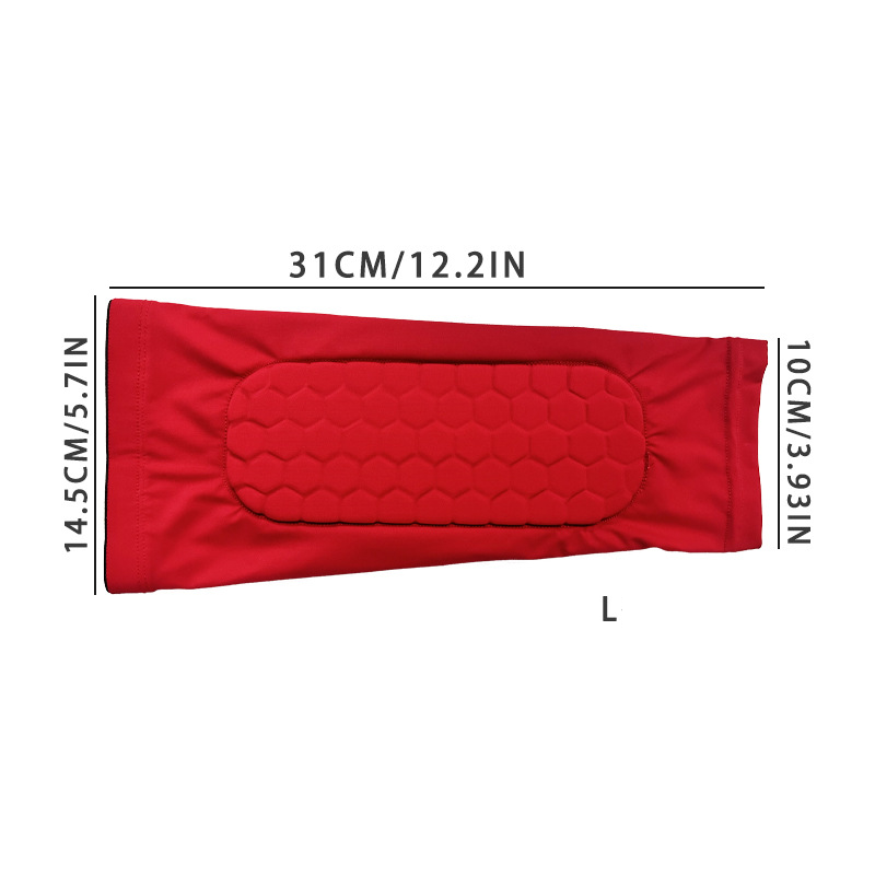 Protezione per polpacci in EVA a nido d'ape, in silicone antiscivolo, a nido d'ape, per basket, calcio, ciclismo, anticollisione, traspirante, sport, parastinchi_voghion.com