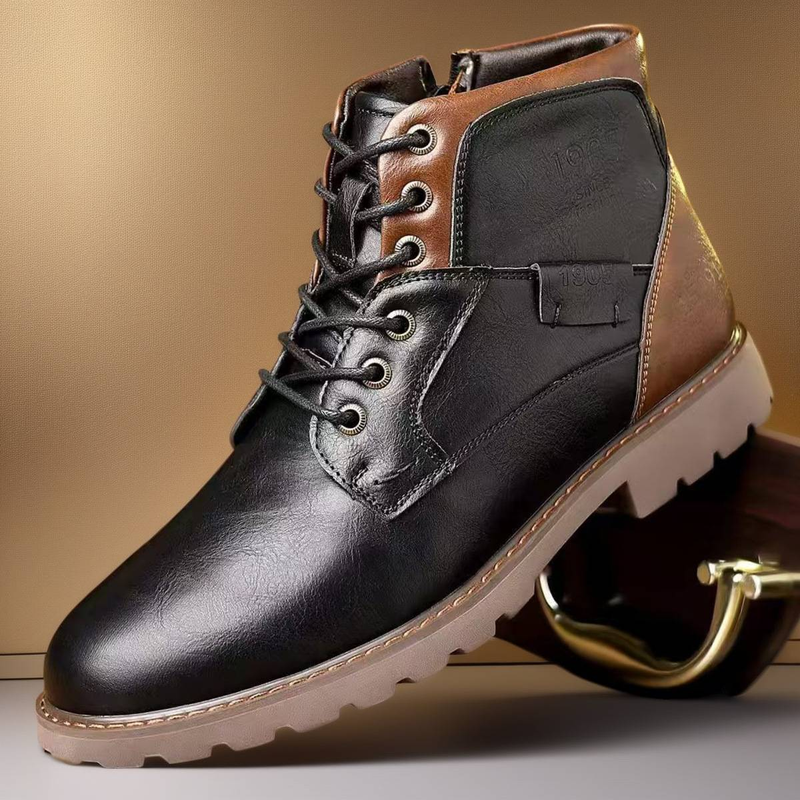 Herrenstiefel, Martin-Stiefel, lässige kurze Stiefel, Herrenschuhe, High-Top-Schuhe für Herbst und Winter_voghion.com