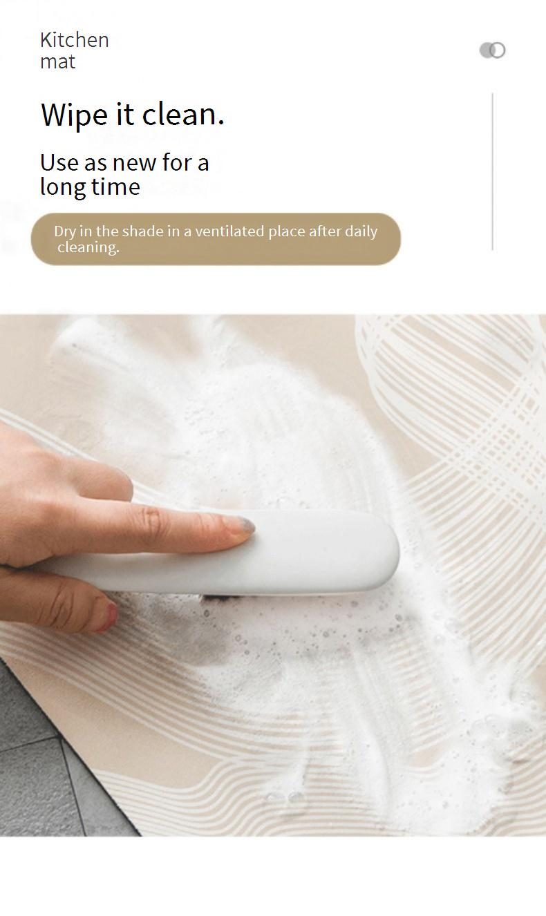 Tappetino da pavimento: tappeto assorbente e antiscivolo per cucina e ingresso con moderno design a righe (diverse misure e colori, lavabile in acqua)_voghion.com