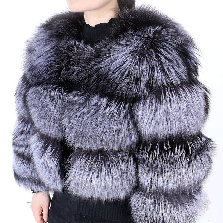 Giacca corta da donna con finiture in pelliccia di volpe, capospalla invernale caldo, elegante cappotto in similpelle, stile corto alla moda, disponibile in diversi colori_voghion.com