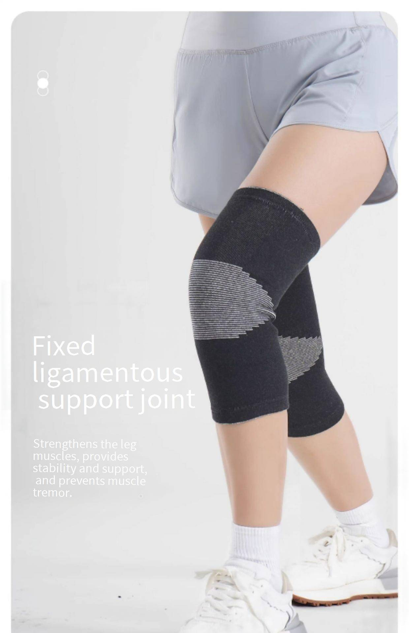 Professionele kniebrace voor dames en heren - Ademende en warme kniebeschermers voor hardlopen, fietsen, wandelen en sporten - Hoge elasticiteit en veerkracht_voghion.com