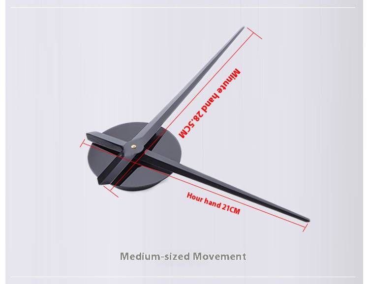 Modern Silent Sweep Wall Clock – Glow-in-the-Dark Acrylic Peel & Stick DIY Clock For Living Room, Bedroom & Office_voghion.com