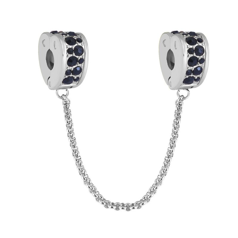 DIY-Charm-Armband für Damenschmuck mit Herzperlen und Sicherheitskette, verstellbares Gliederarmband aus Edelstahl für einen individuellen Stil_voghion.com
