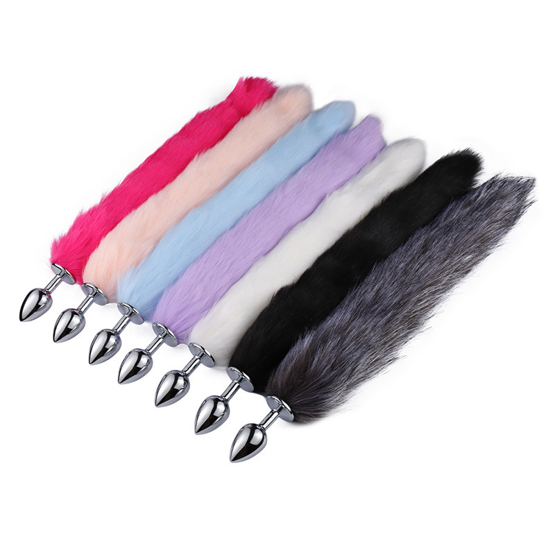 Queue de lapin en acier inoxydable Plug Anal queue de lapin queue de renard godemichet Anal produits pour adultes Anal jouets sexuels anaux pour_voghion.com