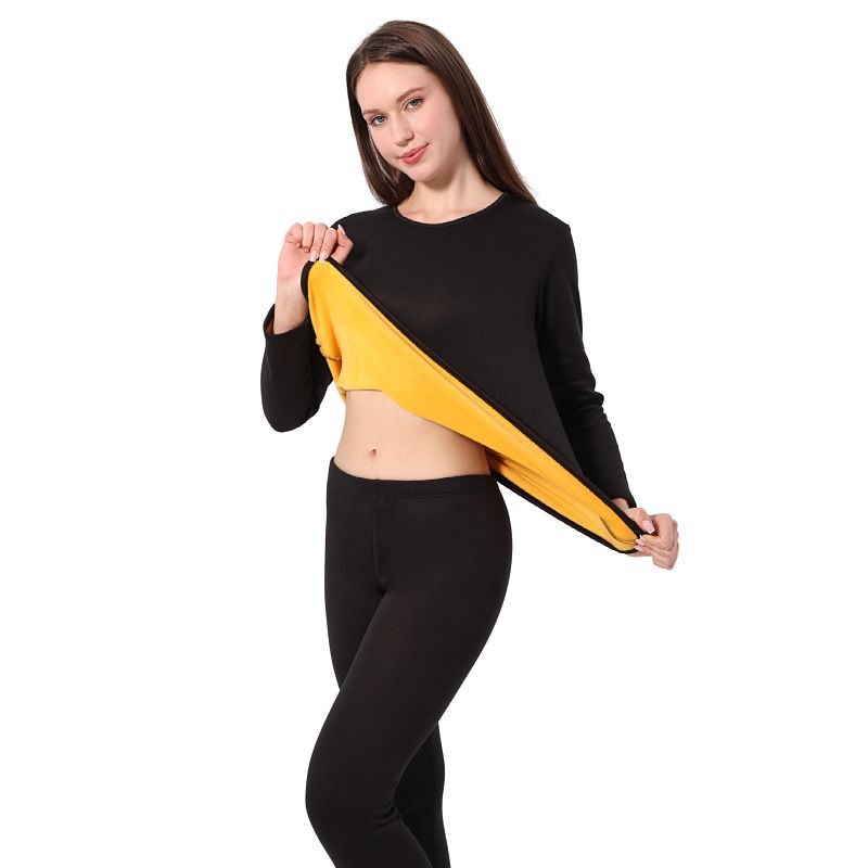 K Golden Fluff Warm Round Neck Sweater With Thickening For Women Plus Size Autumn Clothes_voghion.com