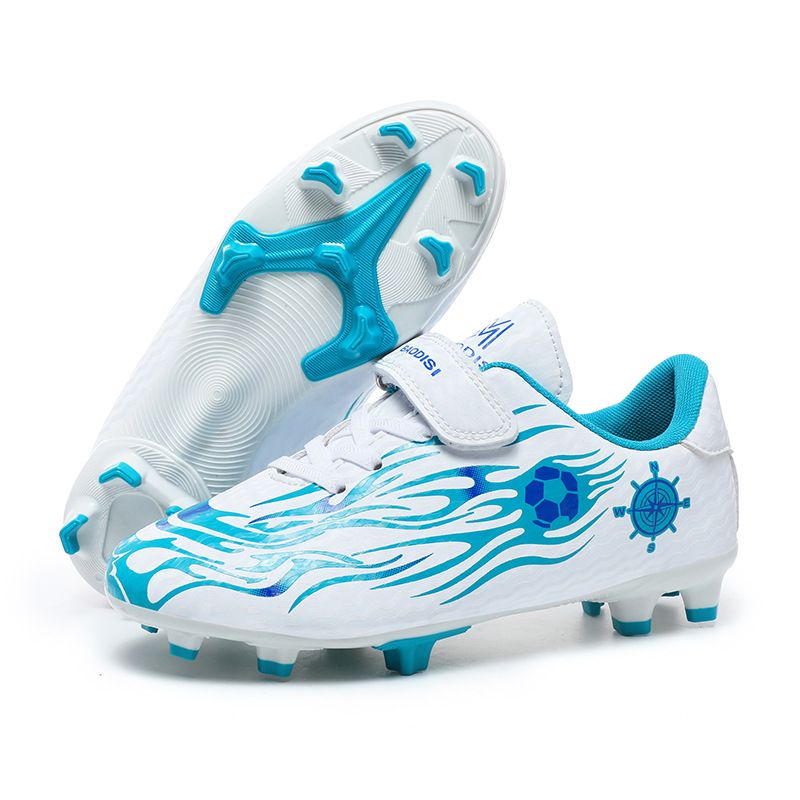 Velcro Children's Long Spike Soccer Shoes Outdoor Primary And Secondary School Students Shredded Spike Training Shoes Youth Sports Shoes_voghion.com