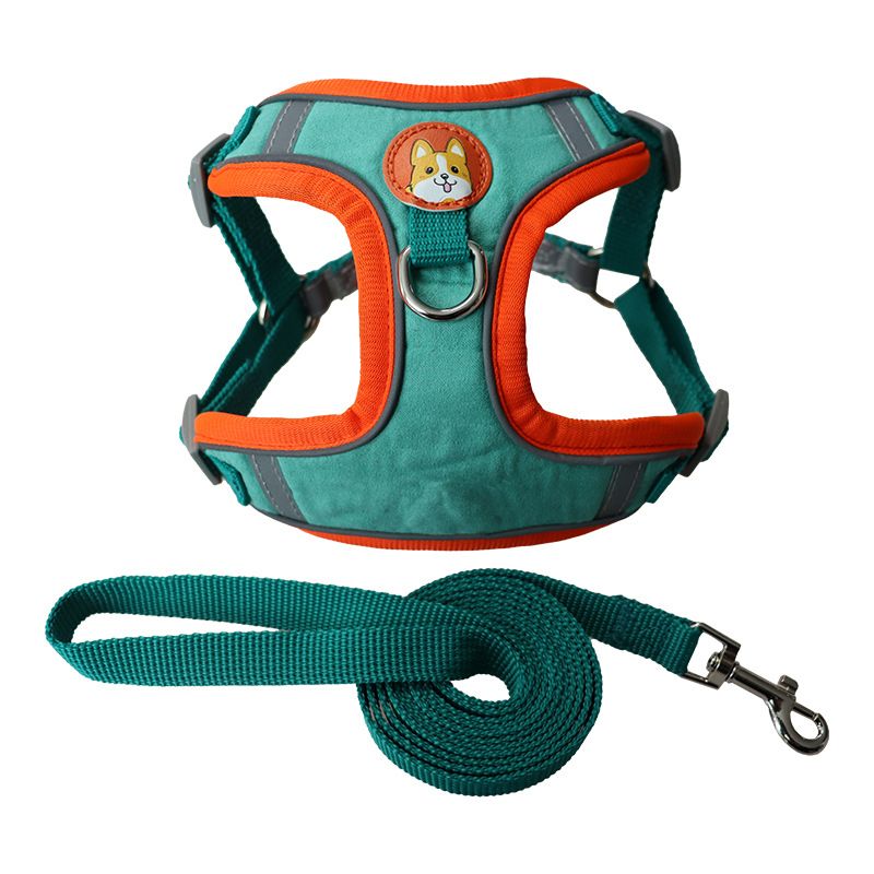 Anti-Escape Cat Chest Harness All-Season Breathable Pet Set Dog Walking Leash_voghion.com