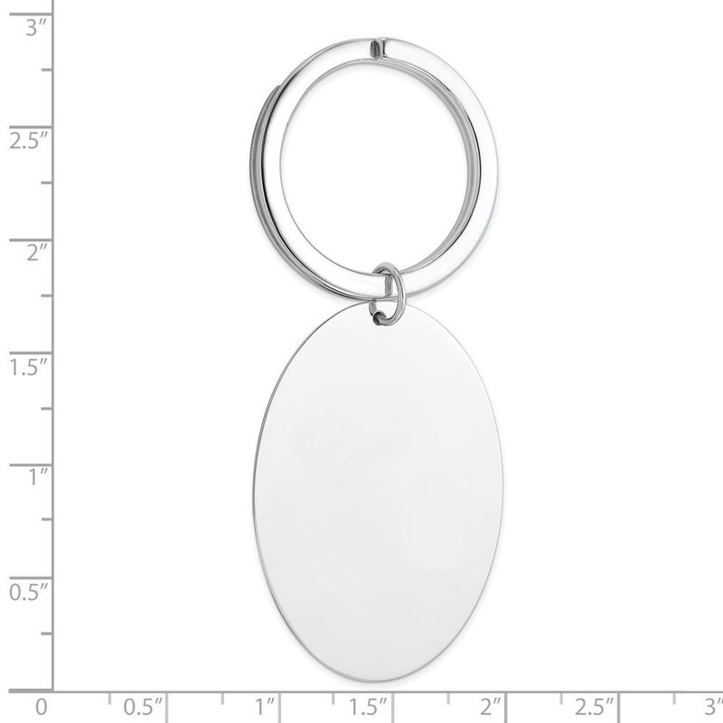Sterling Silver Rhodium-plated Key Chain_voghion.com