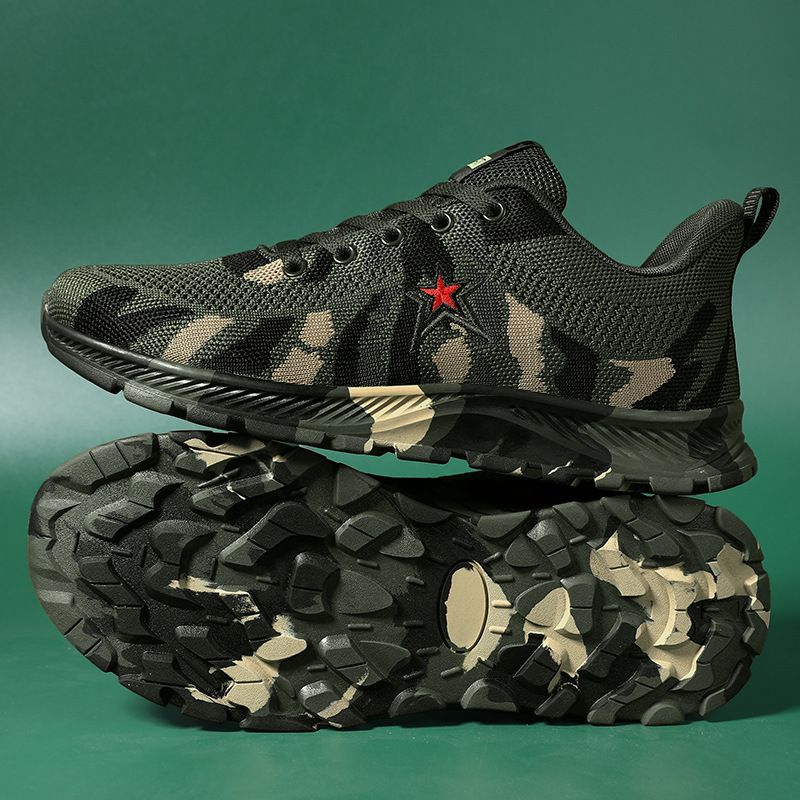 Nya Camouflage Par Sport Mäns Byggarbete Release Student Utomhus Militära träningsskor_voghion.com