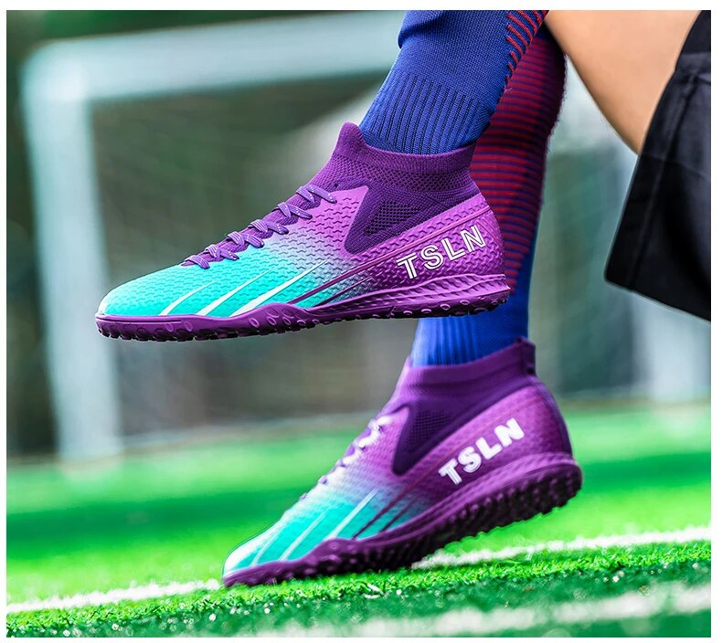 Vīriešu biedrības futbola laukuma zābaki Profesionāli pieaugušo bērnu futbola apavi Augstas kvalitātes zāles treniņu spēles apavi Futsal_voghion.com