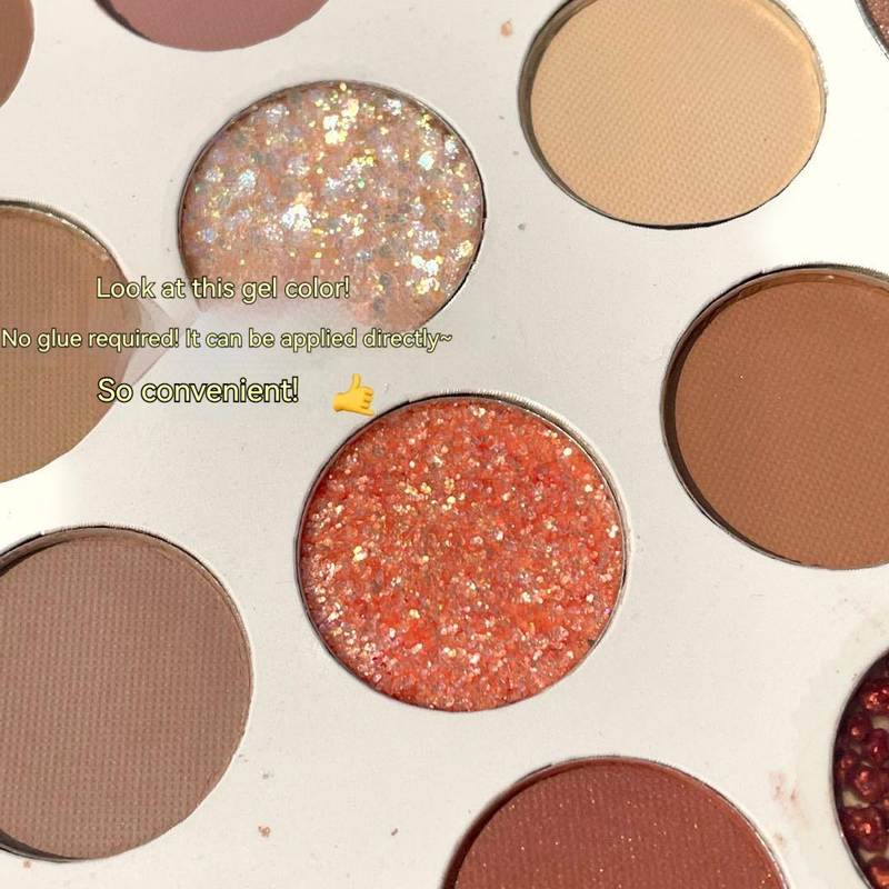 FrankColor Cardamom Age 26 color eye shadow plate high gloss powder blusher pearl matte glitter powder eye shadow with_voghion.com