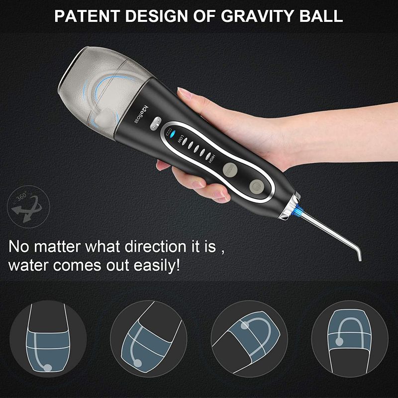 H20floss electric irrigation flosser cordless teeth cleaner oral water irrig_voghion.com