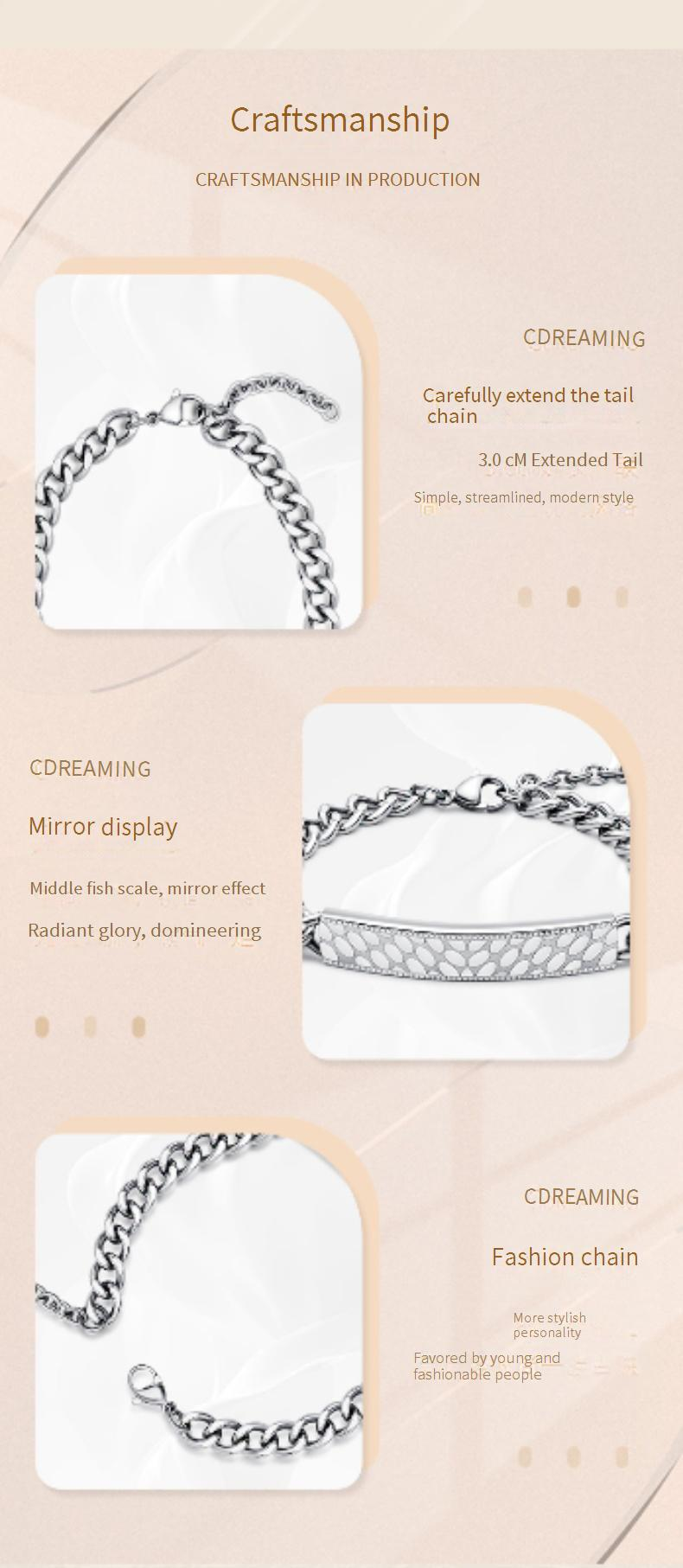 Cdreaming Un braccialetto casual semplice ed elegante per le donne JB1230905_voghion.com