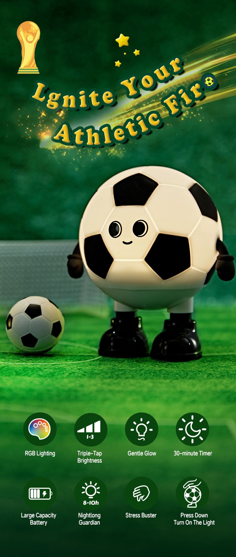 Pat Schlafzimmer Kinder Junge Silikon Augenschutz Fußball Fan Tischlampe Nachttisch Schlaf Nachtlicht 2025 Atmosphäre Licht_voghion.com