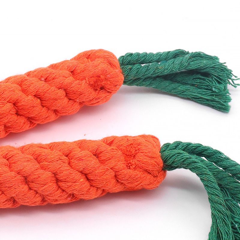 Giocattolo per animali domestici, giocattolo per digrignare i denti a forma di nodo di carota_voghion.com