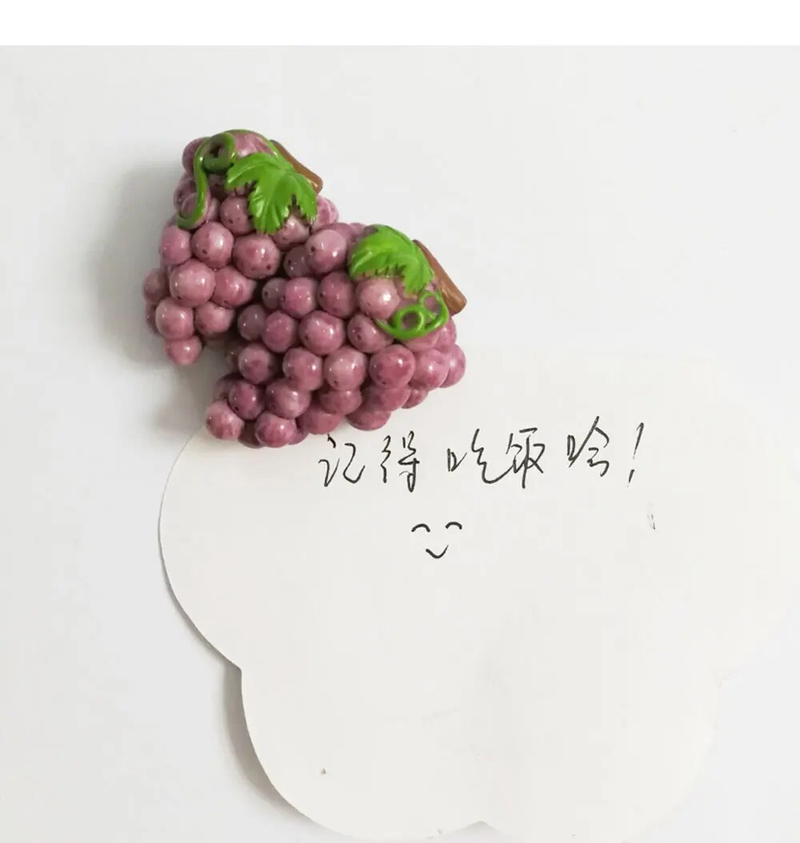 3D Creatief Driedimensionaal Ontwerp Hars Fruit Druif Watermeloen Accessoires Home Decor Koelkastmagneet Koelkast Decoratie_voghion.com