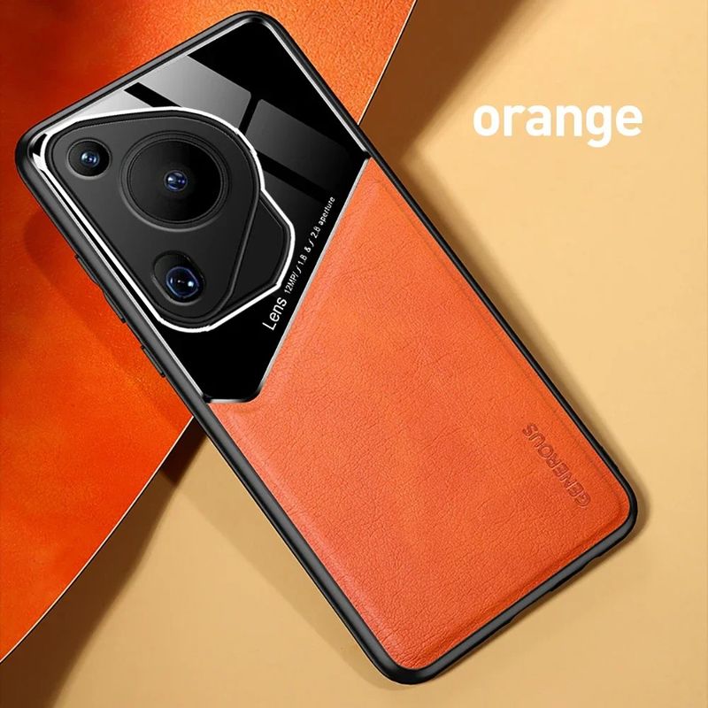 Ledertextur-Hülle für Huawei Pura 70 Ultra P70 P60 Pro-Abdeckung mit magnetischem Auto-Saughalter Coque Fundas Capa_voghion.com