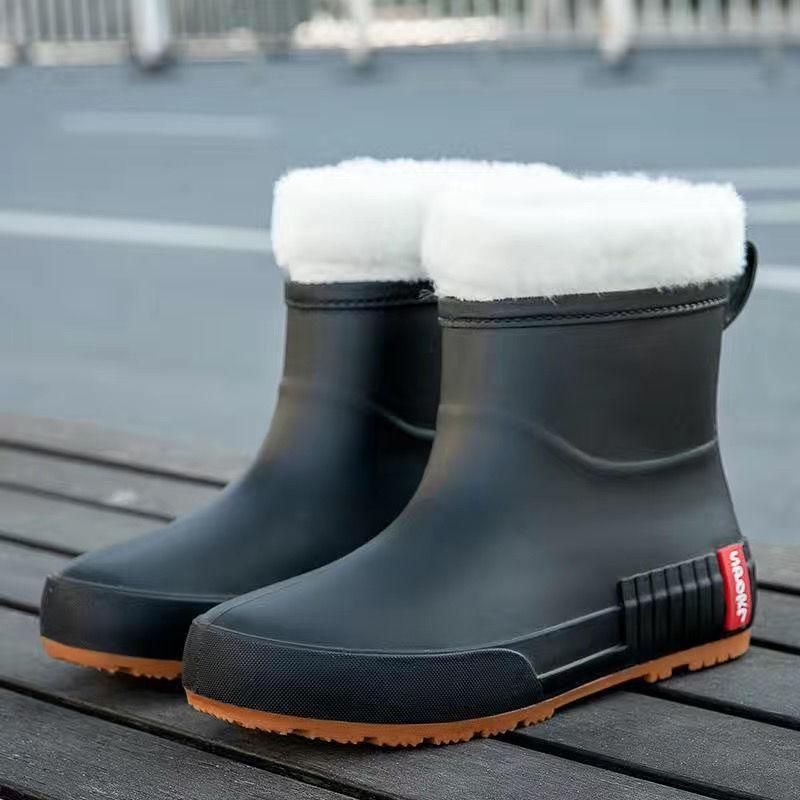 Stivali da pioggia da donna, slip-on, stivali da acqua di alta qualità, scarpe impermeabili, stivali da pioggia in gomma da donna, galosce da giardino, stivali antiscivolo2024_voghion.com