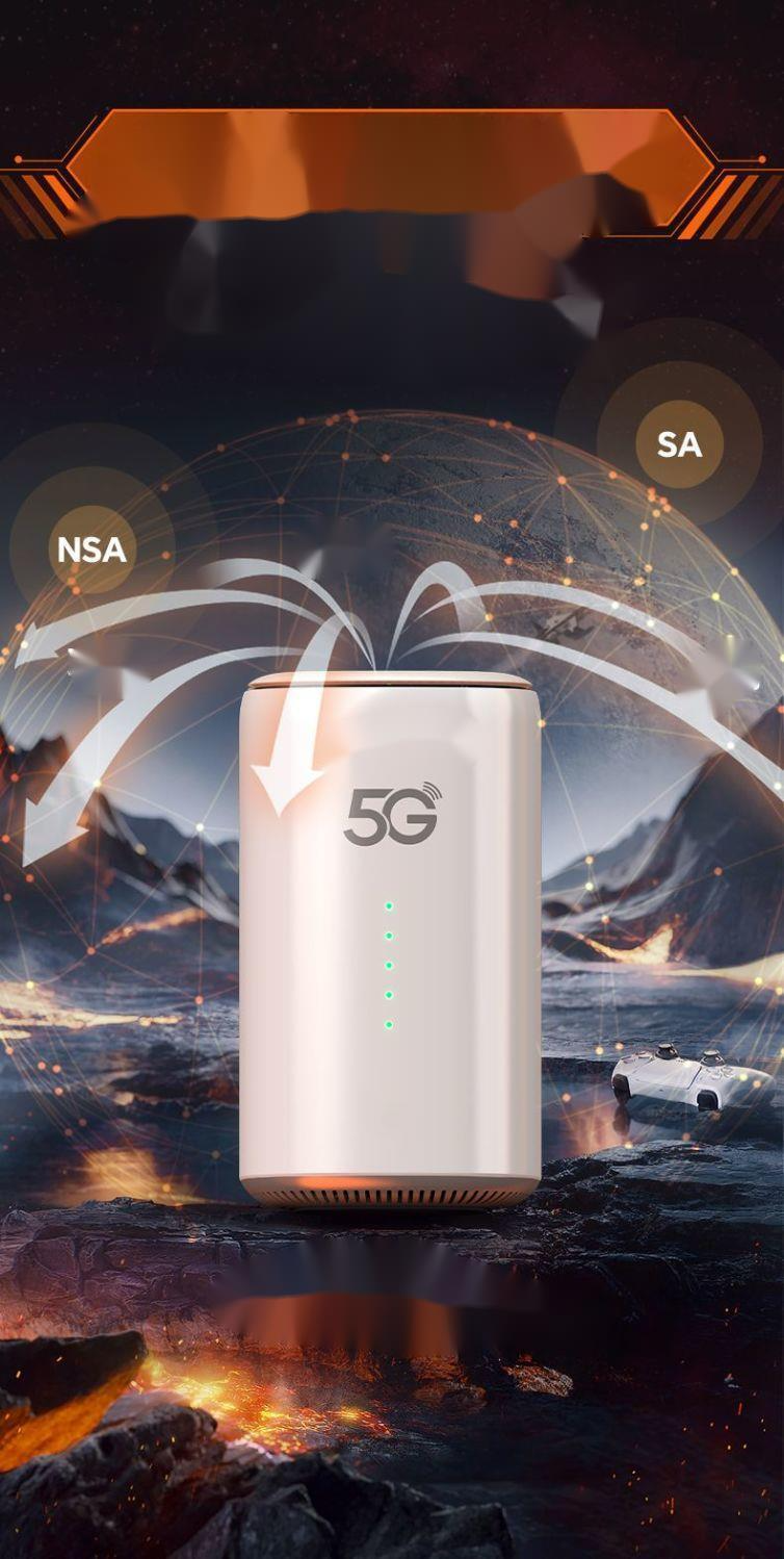 Gigabit-WLAN-Router Enterprise WiFi6 Mobiles Büro Tragbares CPE-Breitband_voghion.com