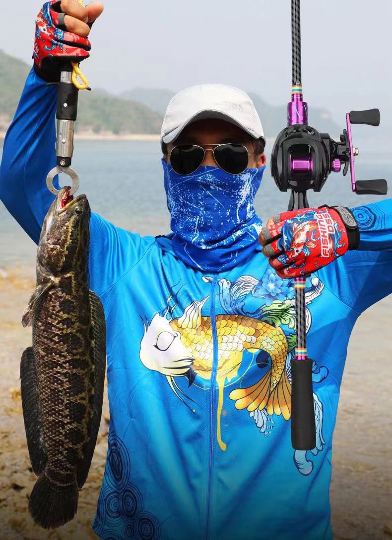Lure Complete With Baitcasting Spinning Reel Carbon Long Casting Snakehead Fish Mouth Rod Beginner Set_voghion.com