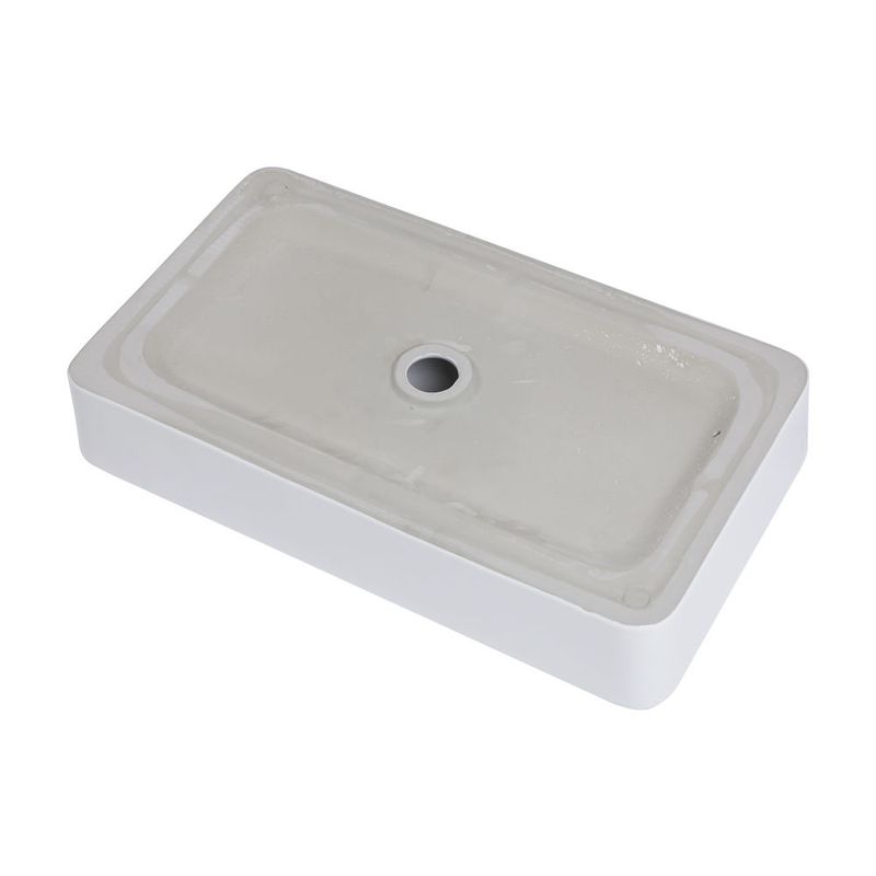 Modern Square Above Counter White Porcelain Ceramic Bathroom Vessel Vanity Sink Art Basin_voghion.com