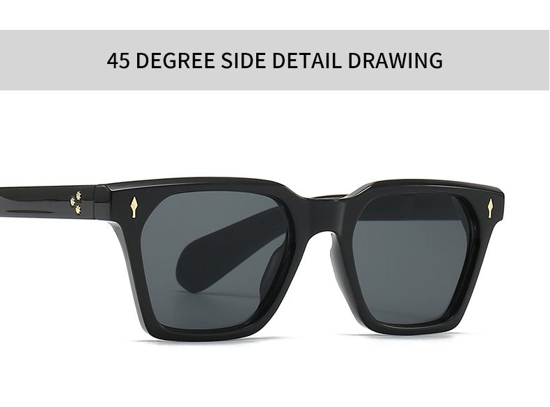 Foreign trade cross-border hot sunglasses mi nail European and American street shooting ins Internet celebrity model square sunglasses female 6076_voghion.com