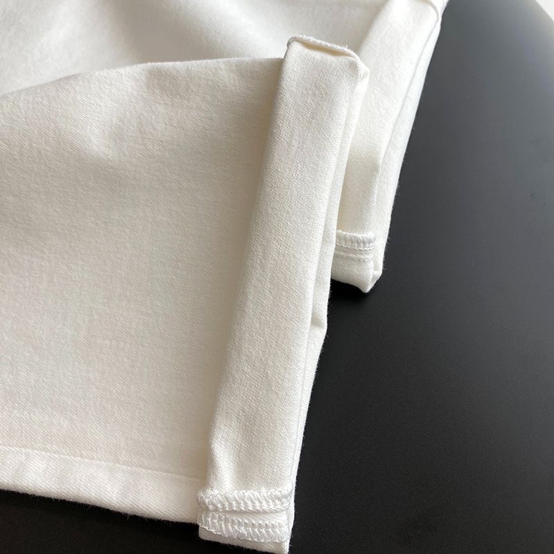 Herrenbekleidung Hochwertige weiße Jeansshorts für Herren, Slim Fit, trendige Marke, vielseitige, elastische Shorts mit Graffiti-Print_voghion.com