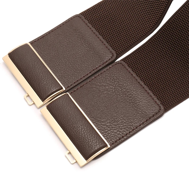 HOT Womens Belt Elastic Stretch Cinch Lady Cummerband Plus Size Girls Waistband Waist Seal 7.5cm Wide_voghion.com