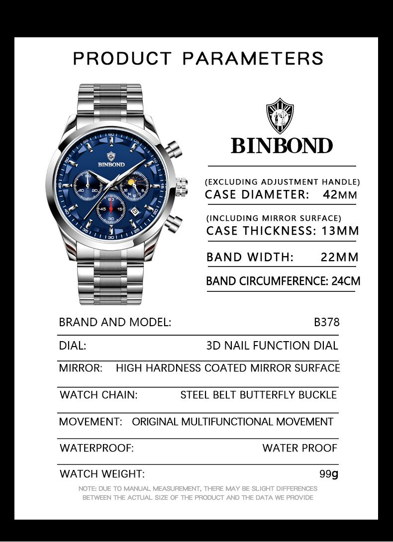 Montres pour hommes Montre pour hommes Tendance étudiante Montre pour hommes étanche Lumineuse Haute Sensibilité Multifonctionnelle Sport._voghion.com