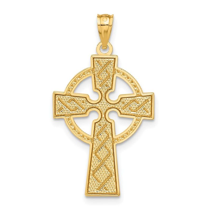 14k Celtic Cross Pendant_voghion.com