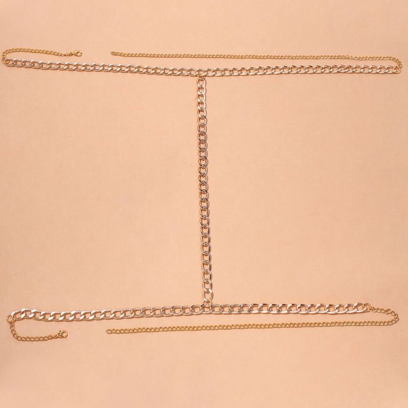 Trend einlagige Titanstahl-Beinkette Strandpersönlichkeit Nachtclub sexy Körperkette Körperkette_voghion.com