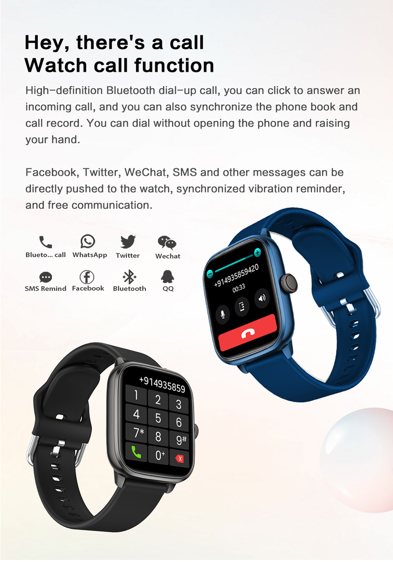 1,95" smartwatch, unisex, fitnesstracker med kalorietracker, skridttæller, 100+ træningstilstande_voghion.com