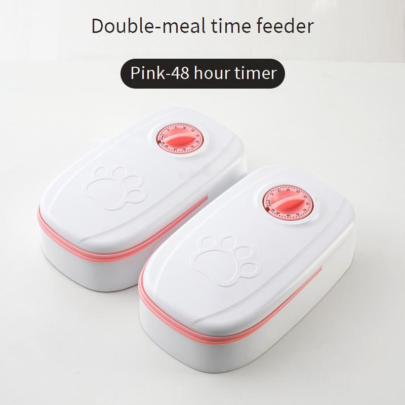 Pet feeder for cats and dogs 48 hour double meals for travel, scheduled meals, smart pet bowl_voghion.com