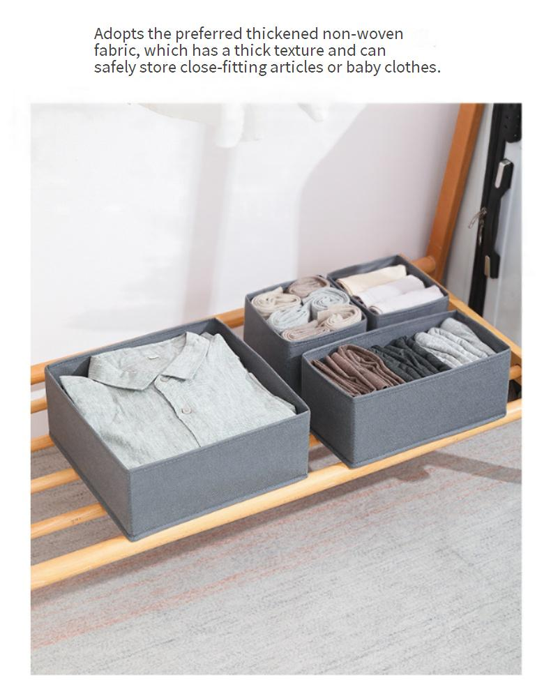 Home Storage Six Piece Set Without Cover Folding Storage Box Sundries Toy Storage Box Home Clothes Storage Box_voghion.com