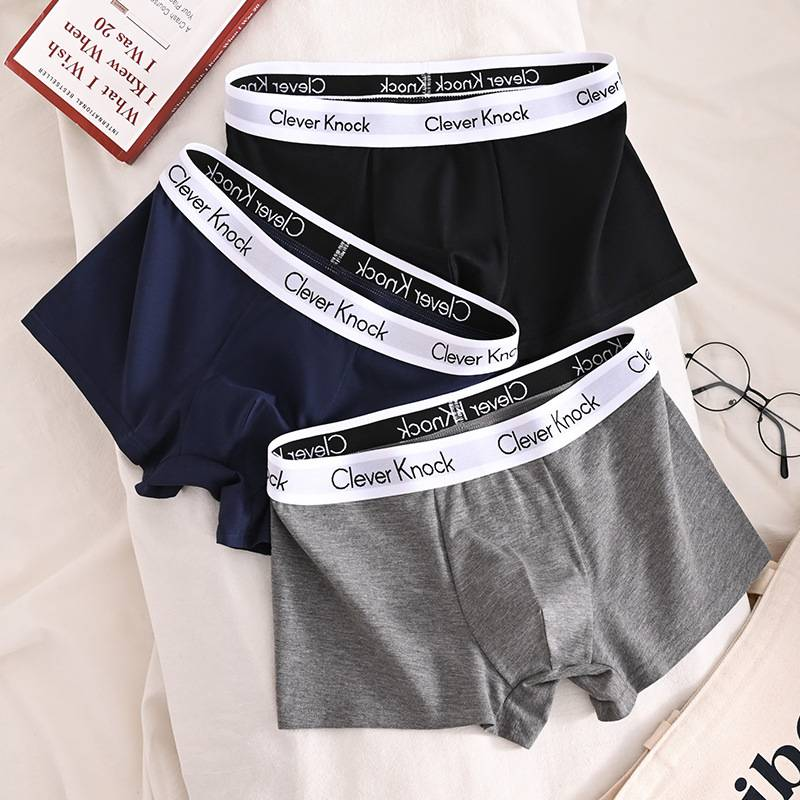 Novas roupas íntimas masculinas de algodão puro europeu e americano_voghion.com