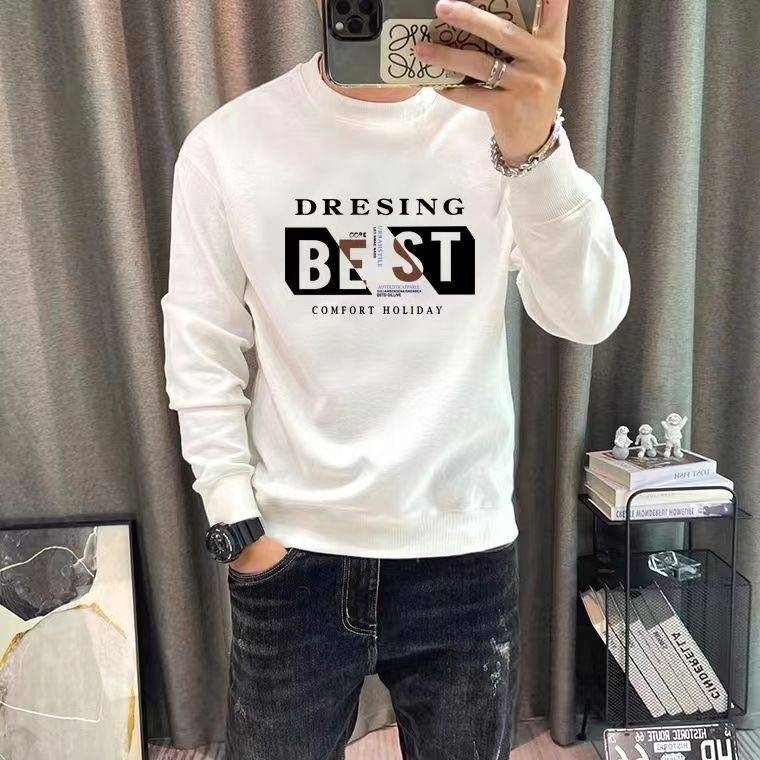 FW25 Passendes Paar-Sweatshirt aus Baumwolle mit Rundhalsausschnitt – Für Sie und Ihn_voghion.com