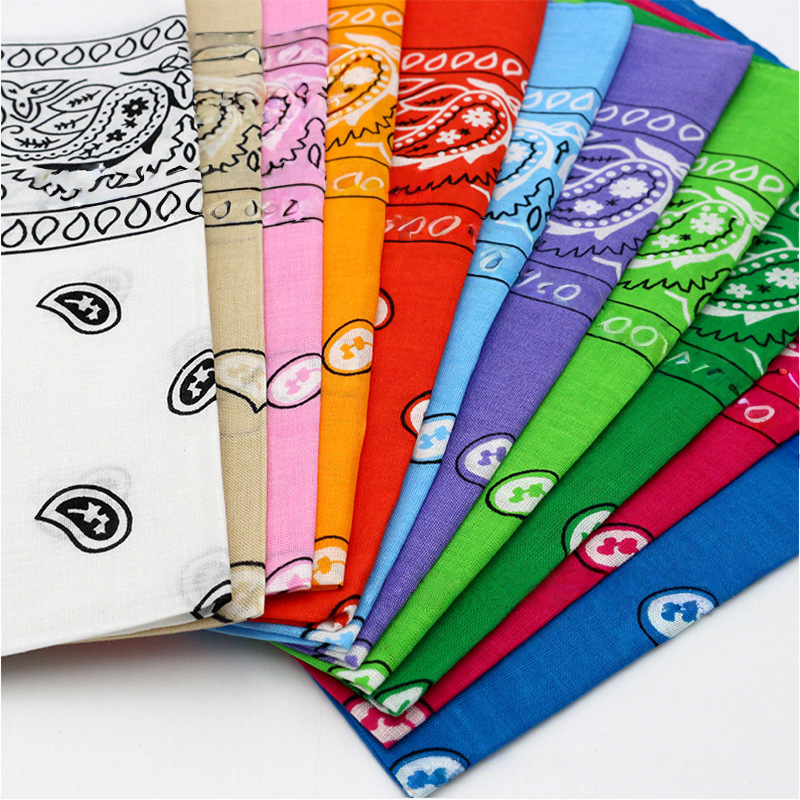 Polyester Cashew Flower Scarf Cycling Square Scarf Hip Hop Cashew Flower Mask Scarf Head Scarf_voghion.com
