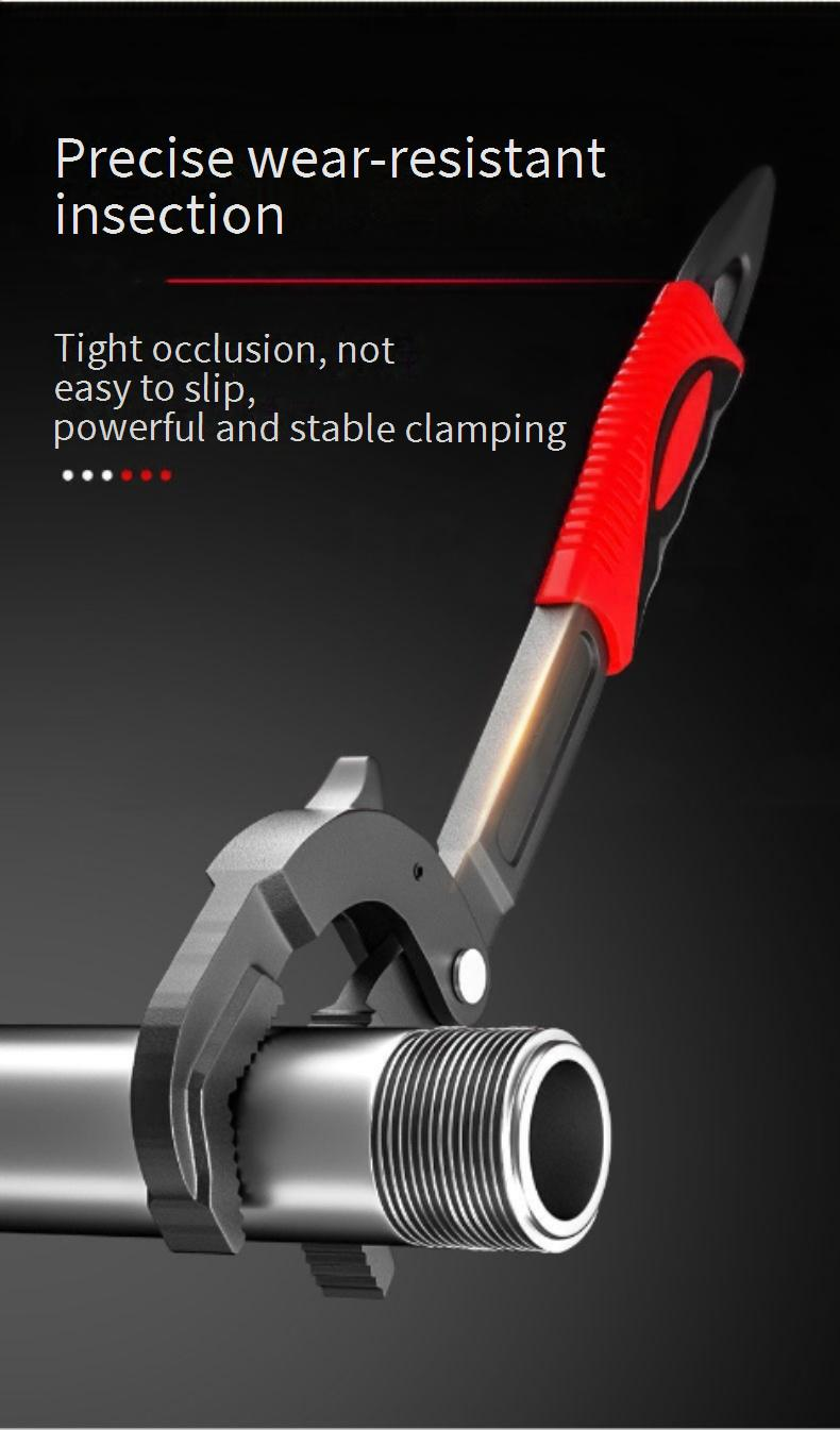 Multi-Function Adjustable Wrench Set, High-Carbon Steel, Self-Locking Quick-Release, 260mm/380mm, Durable For Home & Auto Repair_voghion.com