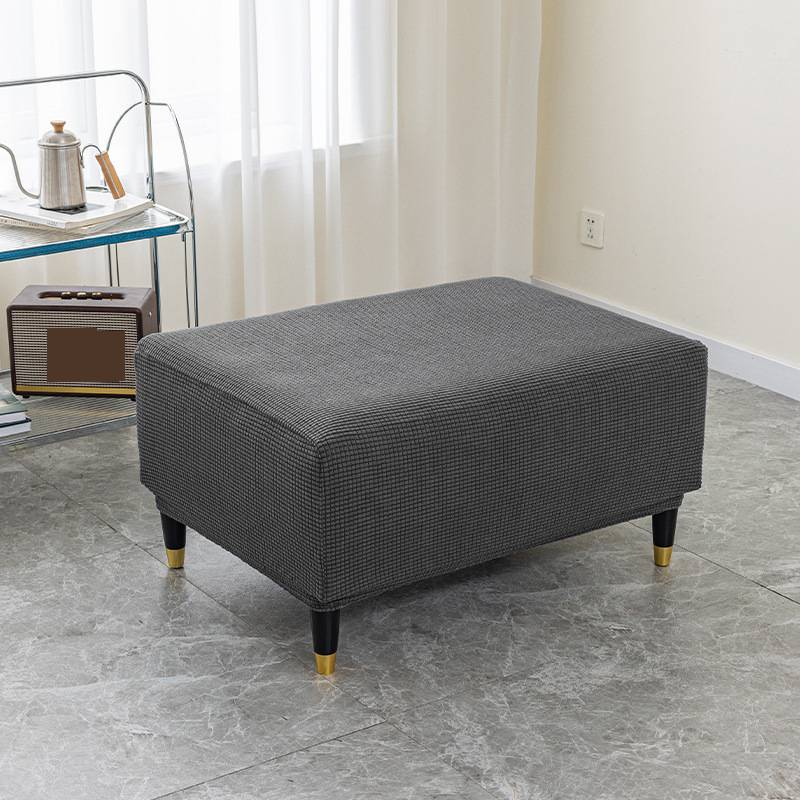 Copri poggiapiedi quadrati elasticizzati - Protezioni antiscivolo e anti-gatto per poggiapiedi, tessuto traspirante per soggiorno e camera da letto, vestibilità universale_voghion.com