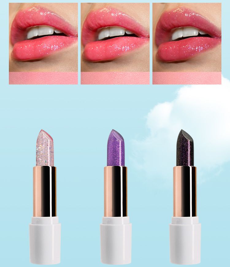 MLSMILE 6 Colors Supply Temperature Changing Lipstick Moisturizing And Non Staining Chameleon Shiny Jelly Lipstick_voghion.com