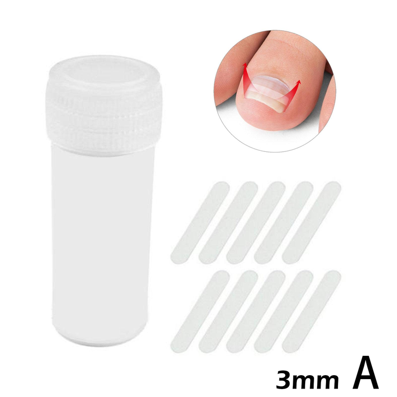 10 pièces/ensemble ongle incarné pince à redresser Patch élastique pince à redresser orthèse incurvée ongles Correction élastique autocollant_voghion.com