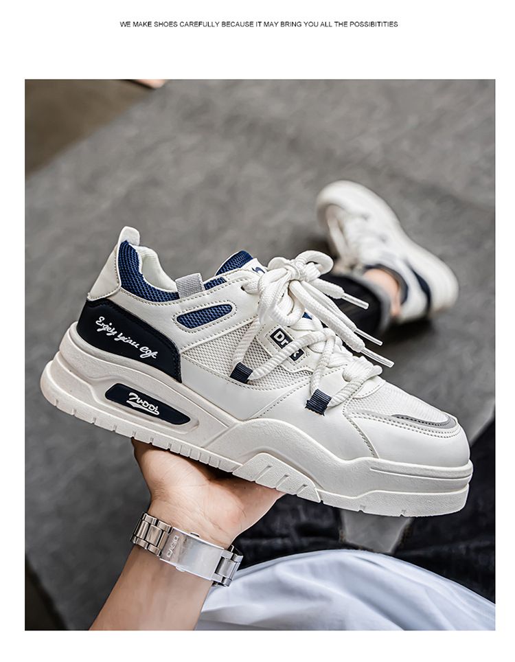 Scarpe da ginnastica estive da uomo, nuove, traspiranti, versatili, basse, sportive, casual, da papà, alla moda, bianche_voghion.com